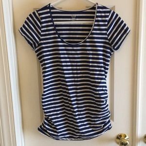 Fitted striped maternity top